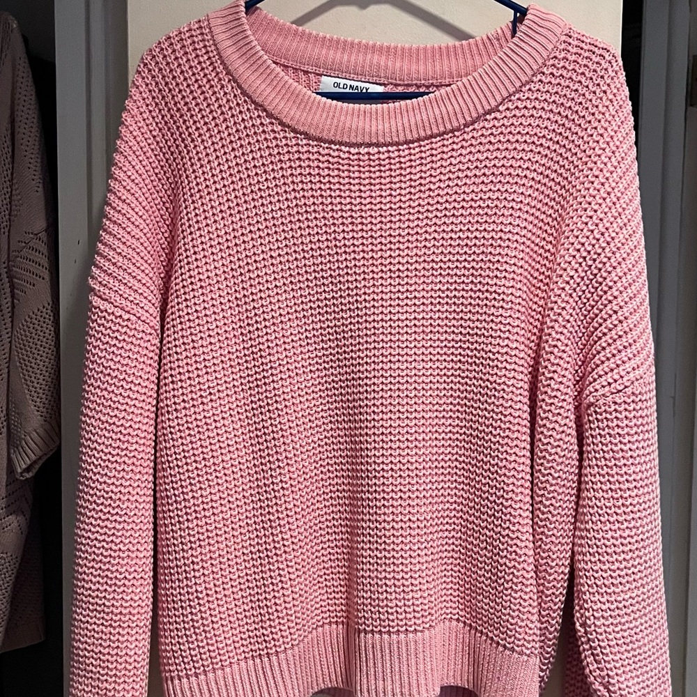 Old Navy Soft Pink Crew Neck Sweater